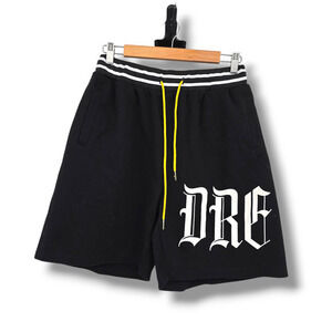 Broken Dreams Men's Streetwear Dreams Logo Shorts Black White Yellow Size Large‎